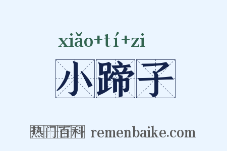 小蹄子是什么意思的图片